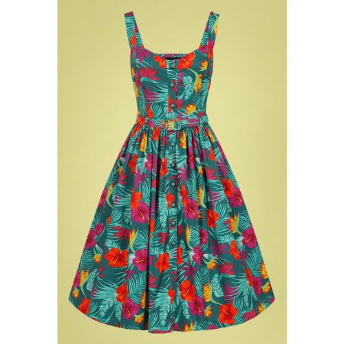 Jemima Tropico Swing Dress Années 50 en Multi - collectif clothing - Modalova