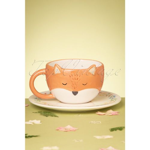 Finley Fox Tea Cup and Saucer Set - Sass & Belle - Modalova