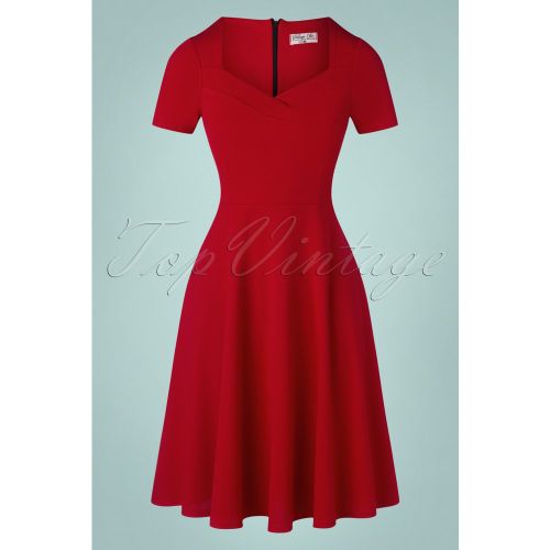 Catrice Swing Dress Années 50 en Vif - vintage chic for topvintage - Modalova