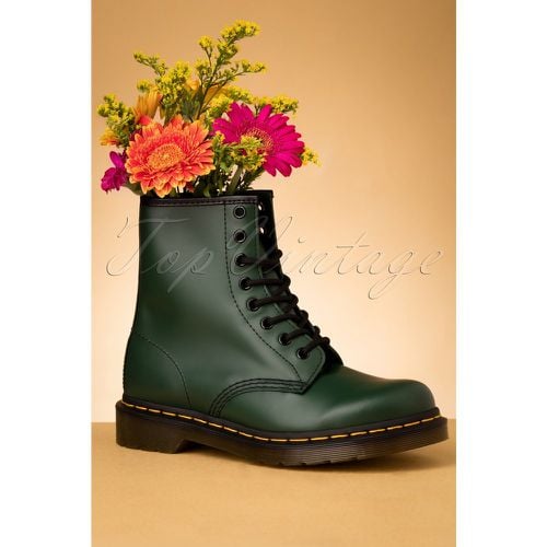 Smooth Ankle Boots en Vert - Dr. Martens - Modalova