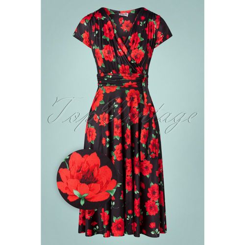 Caryl Roses Swing Dress Années 50 en et Rouge - vintage chic for topvintage - Modalova