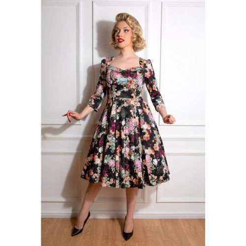 Gabriella Floral Swing Dress Années 50 en - hearts & roses - Modalova