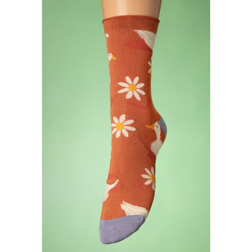 Daisy Ducks Socks en Tangerine - powder - Modalova