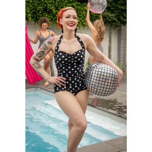 S Classic Polkadot One Piece Swimsuit in Black and White - Esther Williams - Modalova