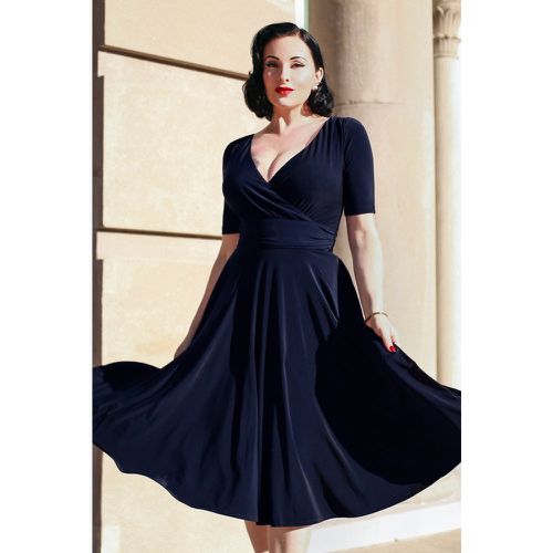 Robe Corolle Alessandra en Marine - Vintage Diva - Modalova