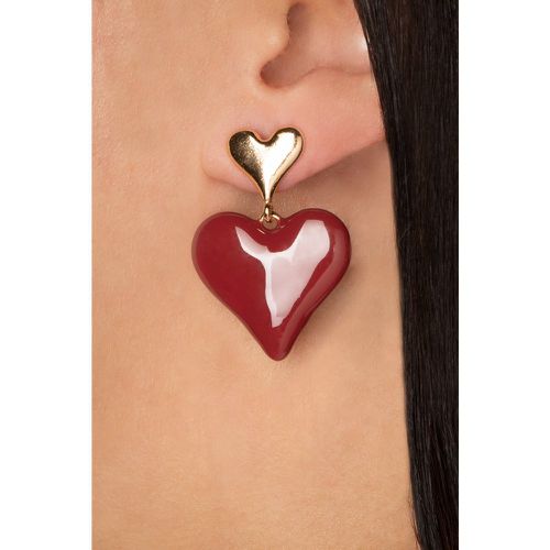 Boucles d'oreilles Enamel Heart en Profond - Day&Eve by Go Dutch Label - Modalova