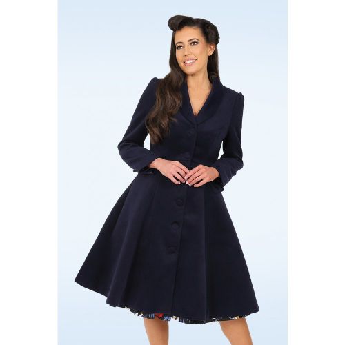 Manteau Mira Swing en Bleu Marine - hearts & roses - Modalova