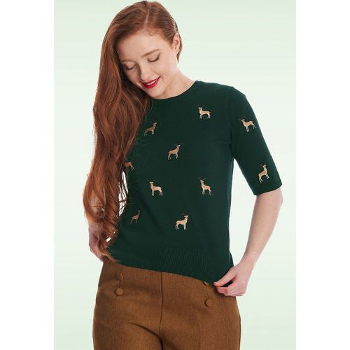 Pull Sweet Deer en vert - Banned Retro - Modalova