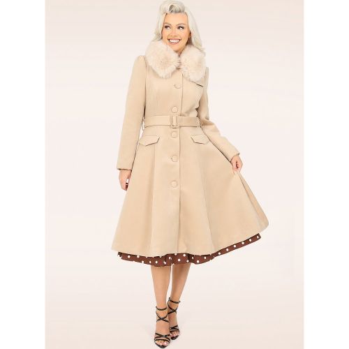 Manteau Évasé Matilda en Beige - hearts & roses - Modalova