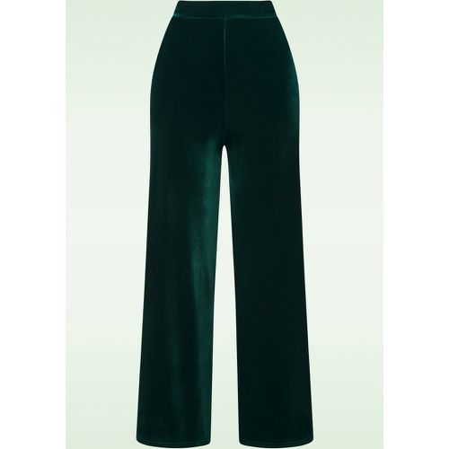 Victoria Velvet Straight Leg Trousers Années 70 en - vintage chic for topvintage - Modalova