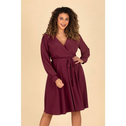 Robe Évasée Ruby en Bordeaux - vintage chic for topvintage - Modalova