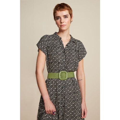 Ceinture Raphia en vert matcha - king louie - Modalova