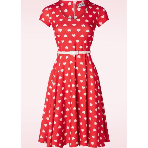 Robe corolle Minnie Hearts en rouge - vintage chic for topvintage - Modalova
