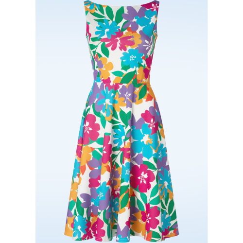 Robe corolle Cindi en multicolore - vintage chic for topvintage - Modalova