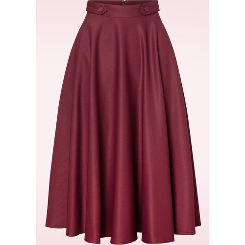 S Di Di Swing Skirt in Burgundy - Banned Retro - Modalova