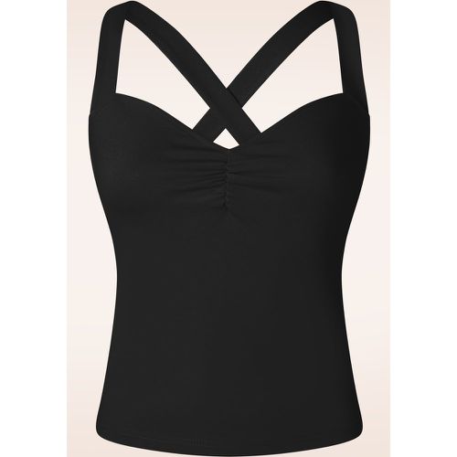 Cindy Cross Back Top en Noir - Vixen - Modalova