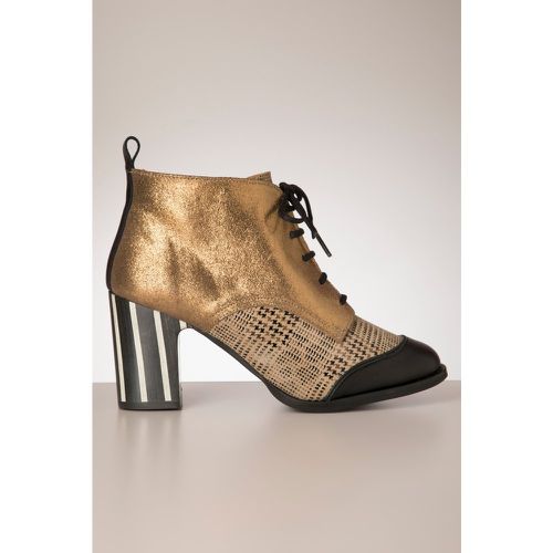 Bottines Arena en noir et bronze - Nemonic - Modalova