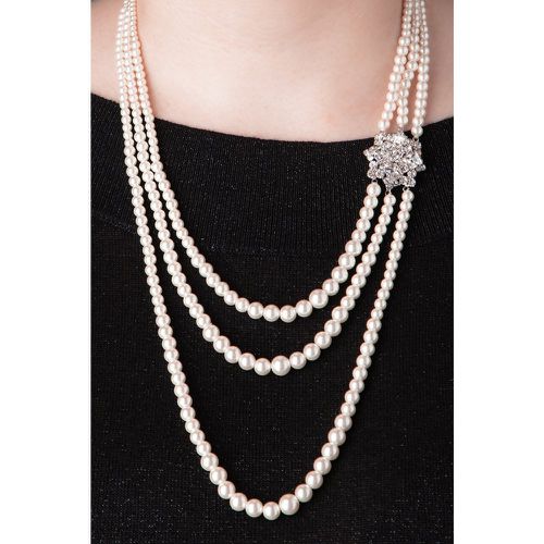 Paris Pearls Crystal Necklace Années 20 - lovely - Modalova