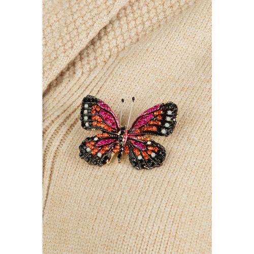 Broche étincelante Butterfly en et multi - Day&Eve by Go Dutch Label - Modalova