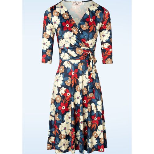 Robe corolle fleurie Aria en et multi - vintage chic for topvintage - Modalova