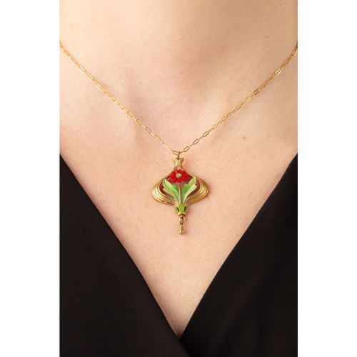 Collier Arabella en doré et rouge - Urban Hippies - Modalova