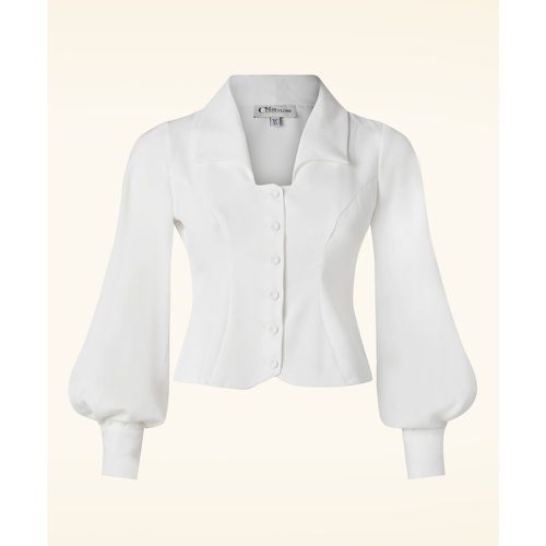 Blouse Arien Gia en Blanc Cassé - miss candyfloss - Modalova