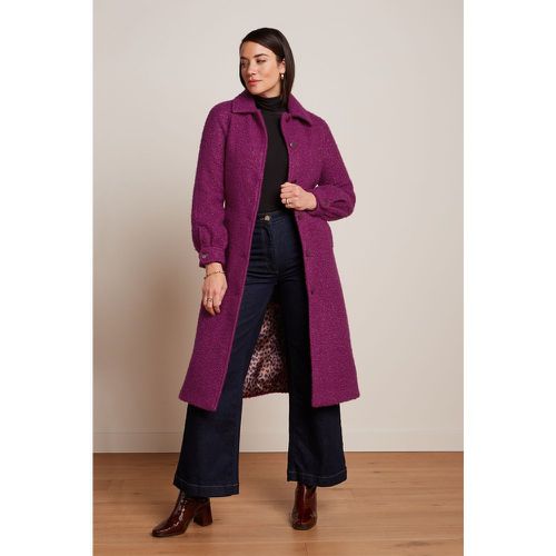 Manteau Rachel Memphis en bouclé fuchsia sauvage - king louie - Modalova