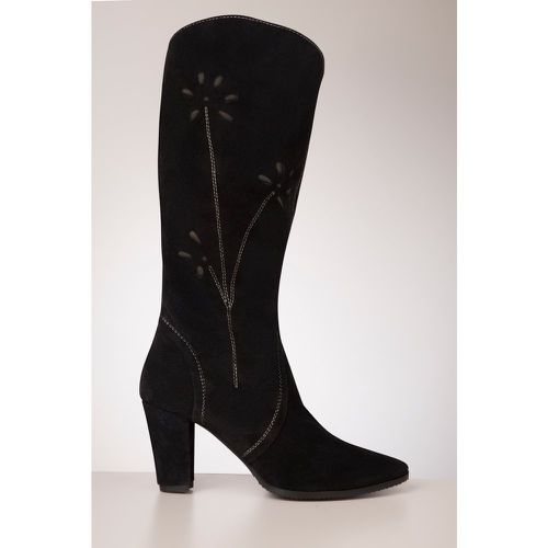 Bottes Leah en daim noir - Banned Retro - Modalova