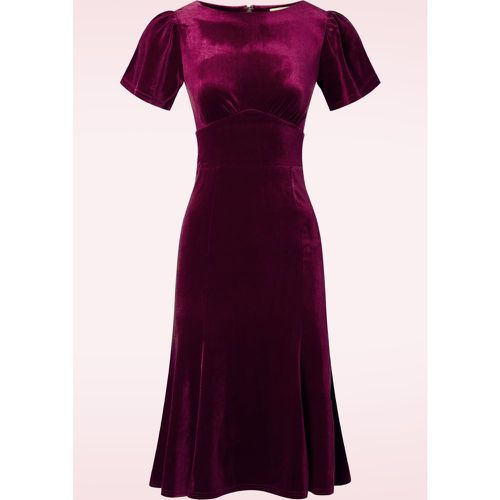 Robe évasée Vanessa en velours bordeaux - Timeless - Modalova