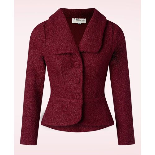 Exclusivité TopVintage ~ Veste Maddy Jo Bouclé Années 40 en Bordeaux - miss candyfloss - Modalova