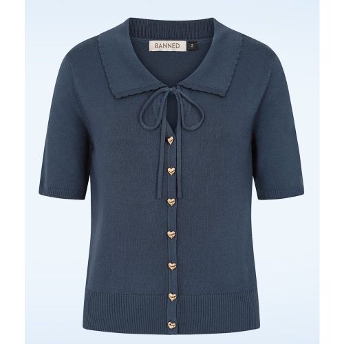 Gilet Doris en bleu marine - Banned Retro - Modalova