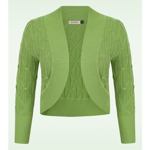 Gilet façon boléro Eden en vert - Banned Retro - Modalova