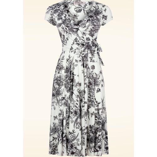 Robe portefeuille fleurie Layla en et - vintage chic for topvintage - Modalova