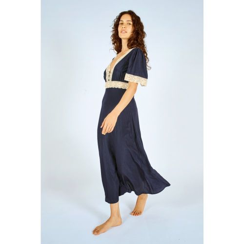 Robe longue Felicity en bleu marine - traffic people - Modalova