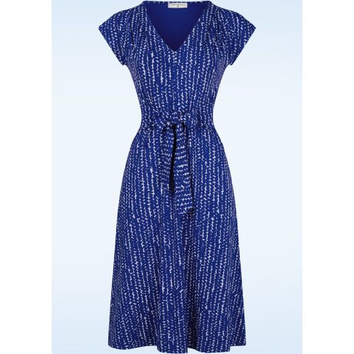 Robe Frenchy Affair en bleu - Mademoiselle YéYé - Modalova