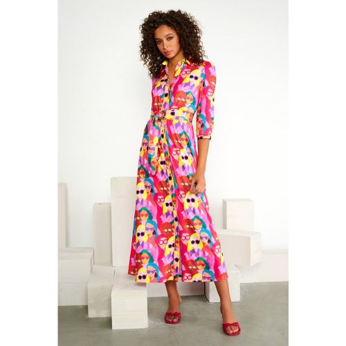 Robe longue à boutons Face Me en et multicolore - K-Design - Modalova