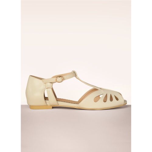 Secret Love Flats en Crème - Banned Retro - Modalova