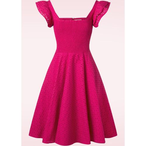 Raphella Dress Années 50 en Cerise - Timeless - Modalova