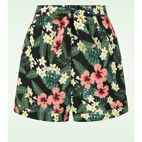 Short motif fleur de tiaré tropical Maya en - Banned Retro - Modalova