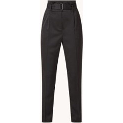 Pantalon court taille haute coupe tapered avec ceinture à nouer - Claudia Sträter - Modalova