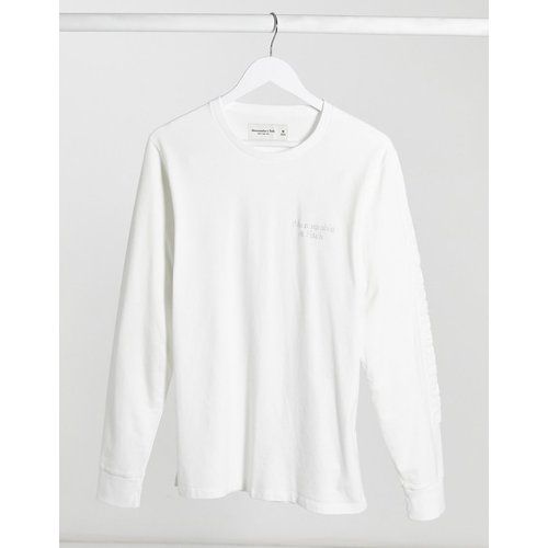 Top manches longues avec logo en relief / en creux sur la manche - Abercrombie & Fitch - Modalova