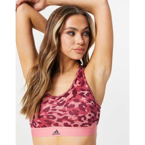 Adidas Training - Soutien-gorge maintien moyen à motif camouflage - thé - adidas performance - Modalova