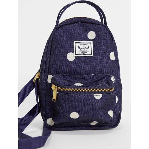 Herschel - Mini sac à dos à pois blancs avec bandoulière - jean - Herschel Supply Co - Modalova