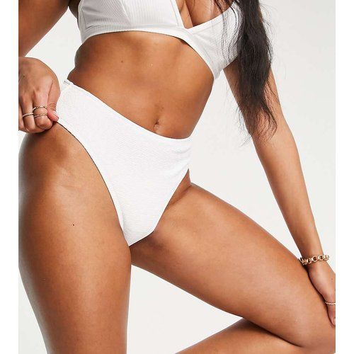Poitrines généreuses - Mix and Match - Bas de bikini froissé à taille haute - Ivory Rose - Modalova