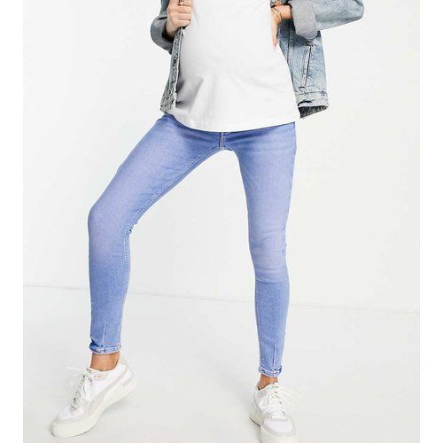 River Island - Molly - Jean skinny de maternité avec bande pour le ventre - vif - River Island Maternity - Modalova