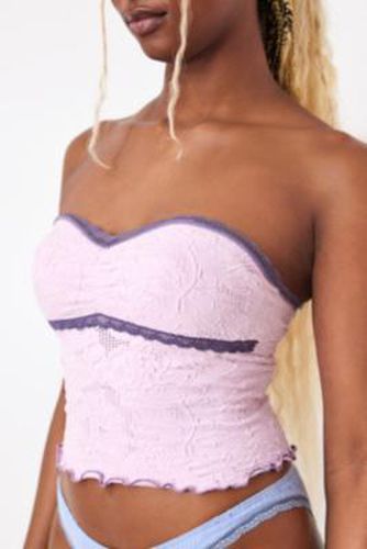 Aaliyah Textured Sweetheart Bandeau Top en Lilac taille: XL - Out From Under - Modalova