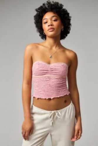 Haut bandeau texturé à encolure en caur Aaliyah en Rose taille: Medium/Large - Out From Under - Modalova