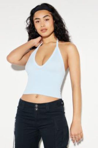 Andie Ribbed Halterneck Top en Light Blue taille: XS - Out From Under - Modalova