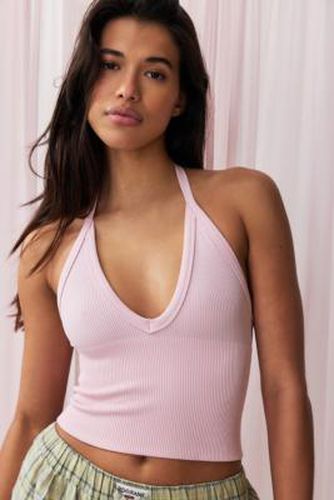 Andie Ribbed Halterneck Top en Pink taille: Small - Out From Under - Modalova