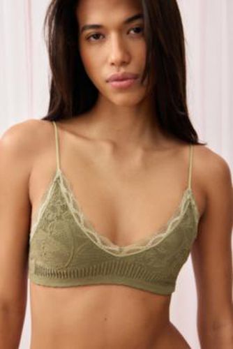 Seamless Stretch Lace Bralette en Khaki taille: Small - Out From Under - Modalova